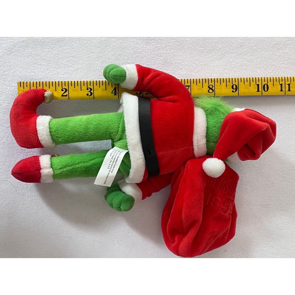 Vintage 2001 Dr Seuss The Grinch Santa Plush Hershey Kisses Sack 11 inch Toy - Picture 5 of 5